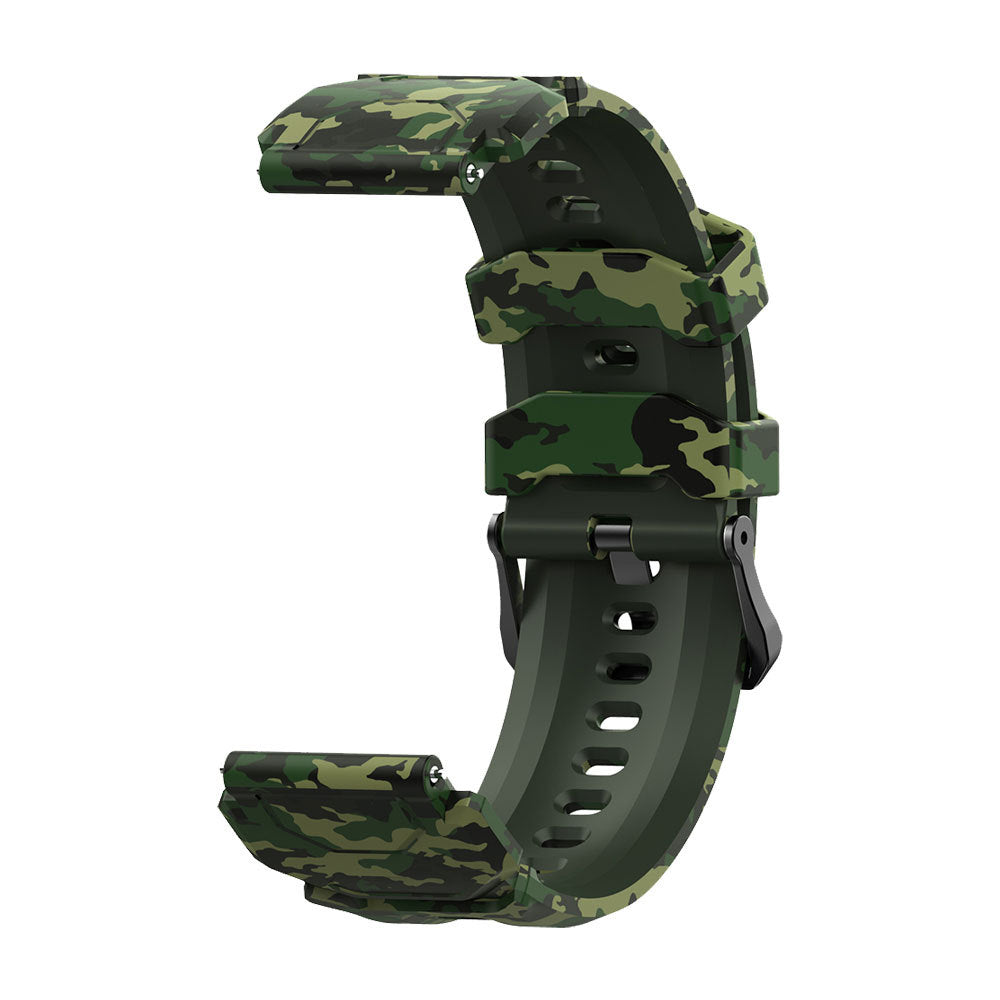 Bracelet camouflage en silicone - Vert