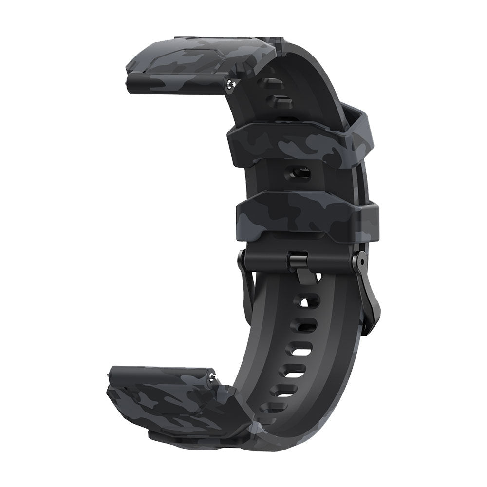 Bracelet camouflage en silicone - Noir